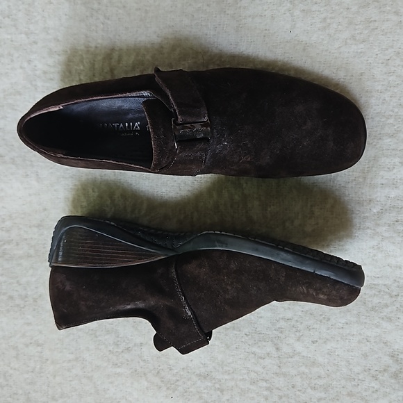 Aquatalia Shoes - Aquatalia made in Italy brown suede leather loafers w velcro strap